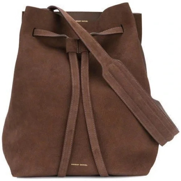 Mansur Gavriel suede drawstring hobo bag - Picture 2 of 14